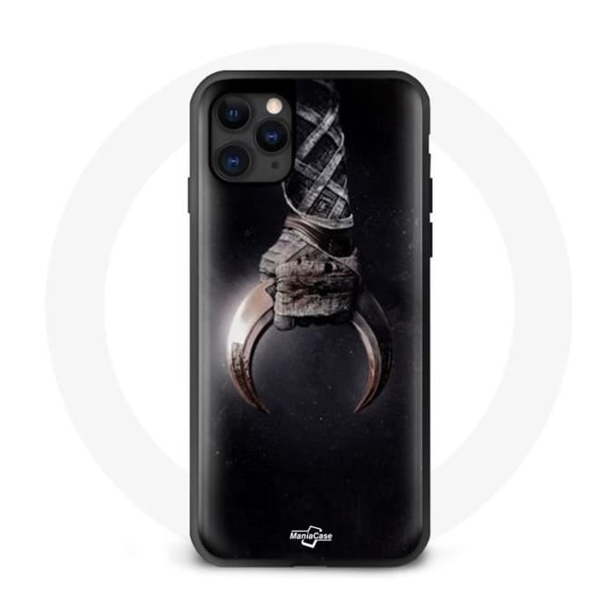 Coque pour Iphone 12 - Moon Knight Batman - Rigide - Noir - Protection - Mixte