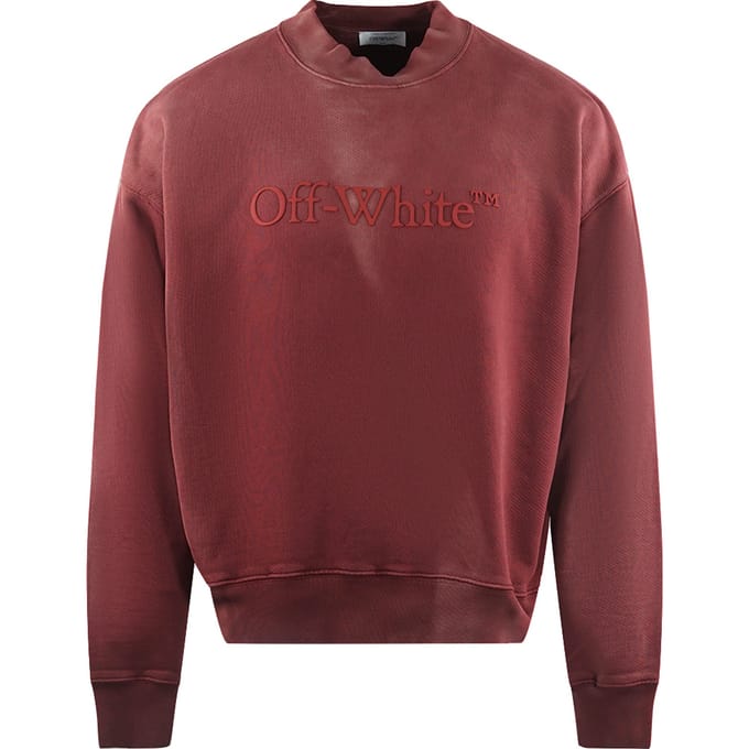 Off-White Laundry Skate Fit Red Sweatshirt