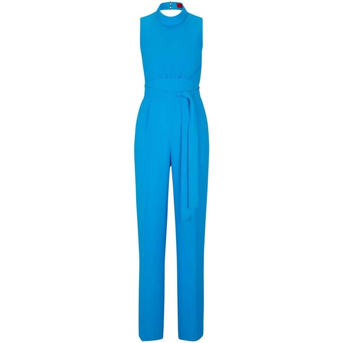 Hugo Dames Kisuse Polyester Blend Jumpsuit (Blauw)