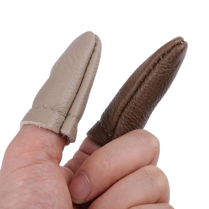 17 Stuks Leergereedschap DIY Handstikset met Groover Els Gewaxte Vingerhoed Draad voor Naaien gray