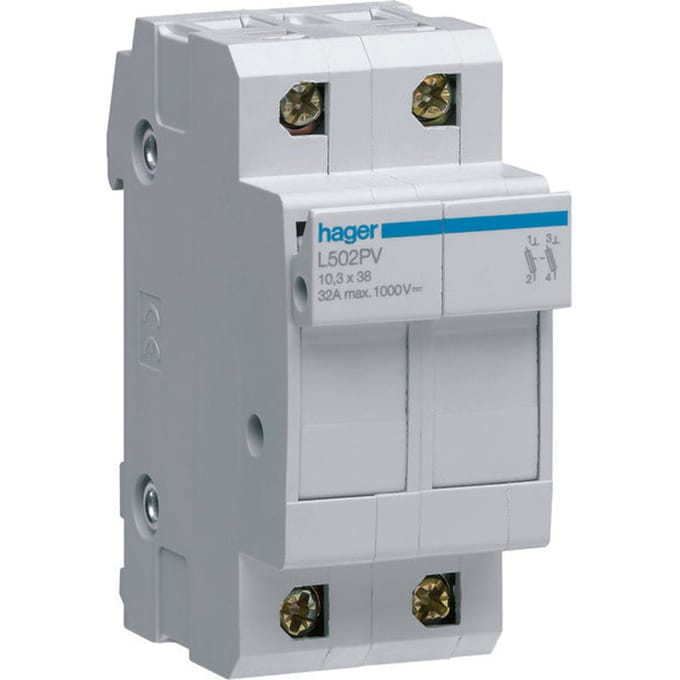 Hager Houder Voor Cilindrische zekering - L502PV