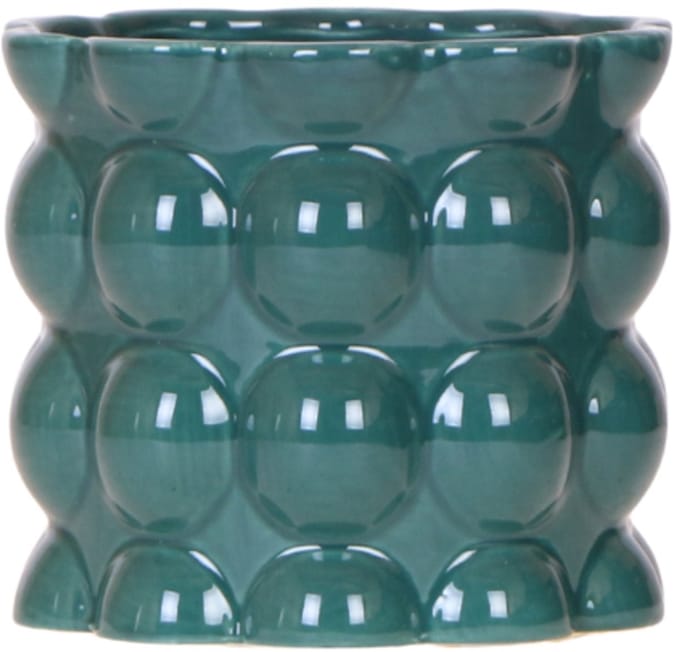 Kolibri Home | Cotton Shine sierpot - Green - Ø12cm