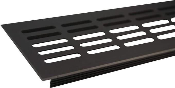 Ventilatierooster Aluminium - Luchttoevoer - Woning Ventileren - Diverse Maten - 300mm Lengte - Bruin