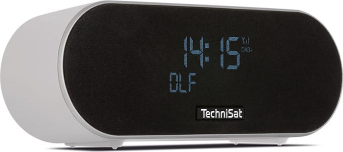 TechniSat DIGITRADIO 53 BT - wekker, bluetooth-luidspreker met DAB+ radio | DAB, FM, slaaptimer, snooze, lichtsensor, dubbele arm, Bluetooth-audiostreaming, USB-oplaadfunctie, 20 watt, lichtgrijs