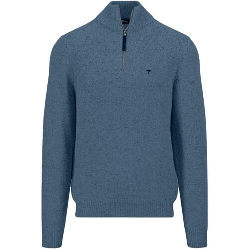 Fynch-Hatton Trui Troyer Zip Donegal Cloud Blue / male