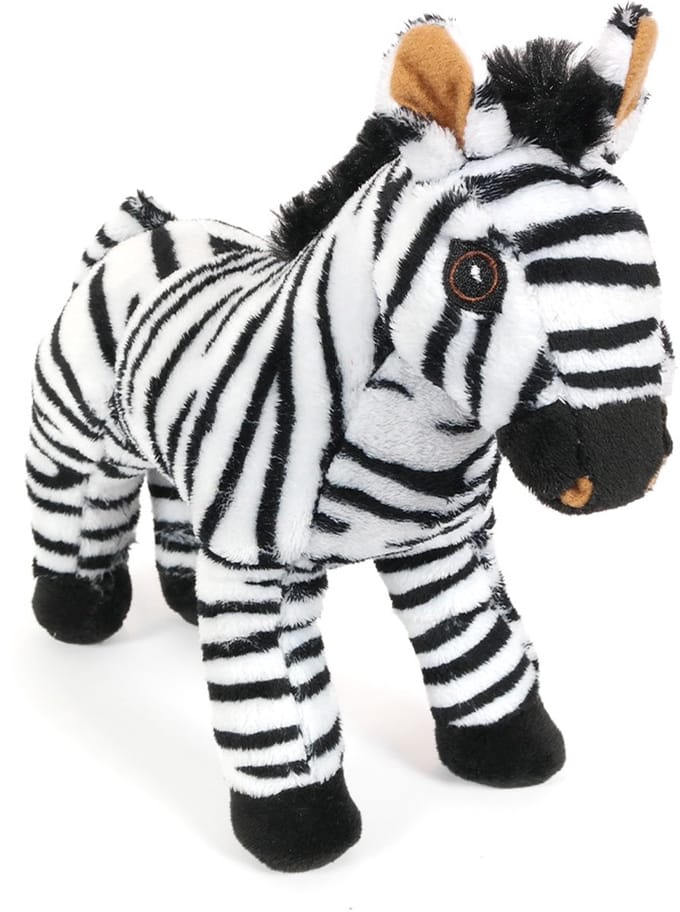 PIA Soft Toys - Pluche Knuffeldier Zebra - staand - 22 cm