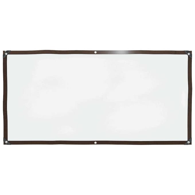 vidaXL - Doorzichtig - zeildoek - met - zeilringen - 1x2 - m - polyethyleen