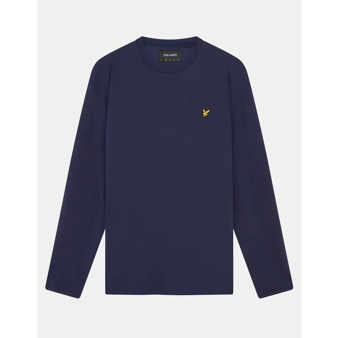 Lyle and Scott - Longsleeve T-shirt Donkerblauw - Heren - Maat XS - Modern-fit
