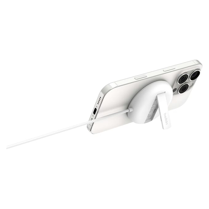 Belkin Magnetisch Draadloos Laadstation Qi2 15 W – Wit - Magsafe Compatibel - Inclusief Adapter
