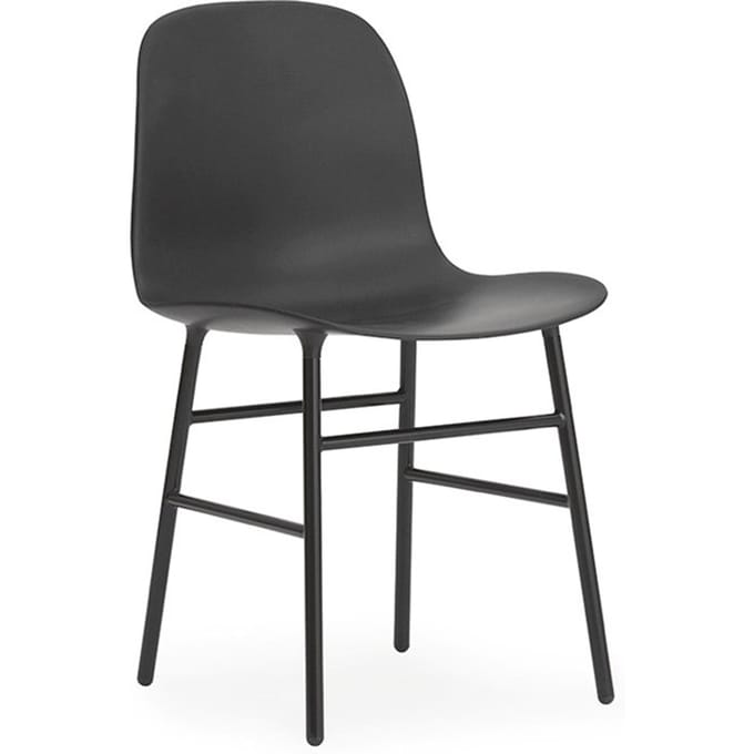 Normann Copenhagen - Form stoel met metalen frame - zwart