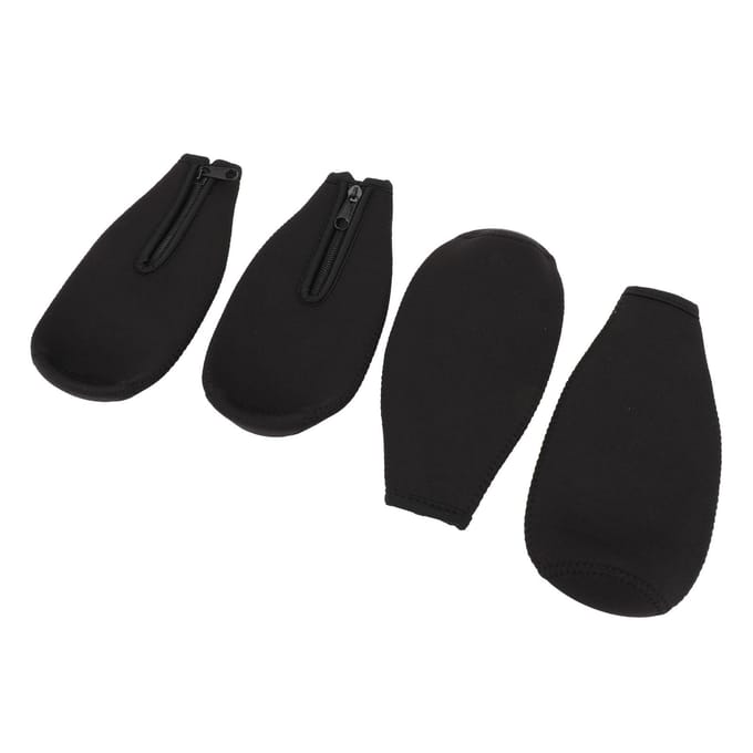 4-pack Bierfles Isolatiehoes Dik Neopreen Bierfles Hoes Ritsfles Jas Zwart black