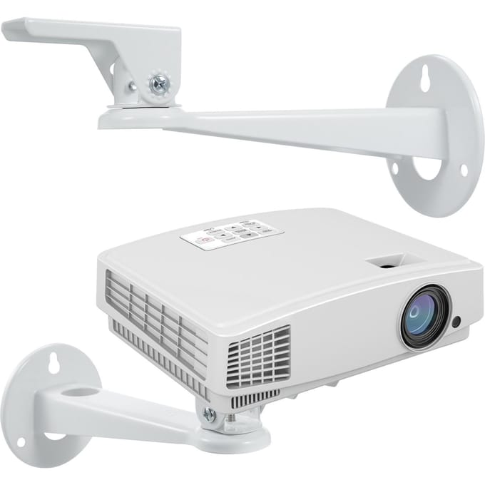 Projector Muurbeugel Hoek Verstelbare Projector Muurbeugel voor Mini Projector Muur Projector Hanger met Max wit