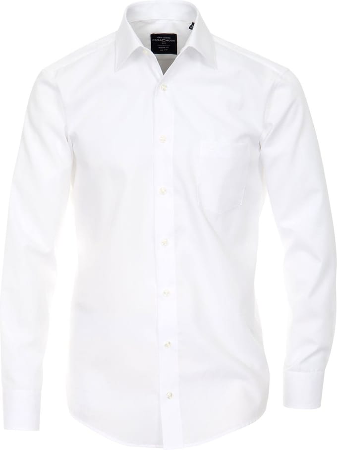 CASA MODA modern fit overhemd - popeline - wit - Strijkvrij - Boordmaat: 48 (EU maat: 3XL)