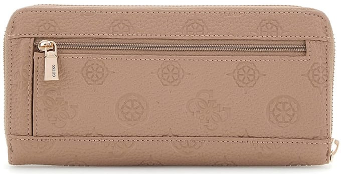 Guess Cresida ll Portemonnee Dames - Ritsportemonnee - Imitatieleer - Taupe