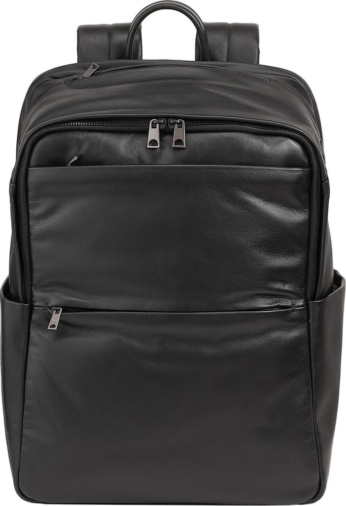 DuDu Sydney Dagrugzak Leder 42 cm Laptopvak - 39cm (15,4 duim) - black