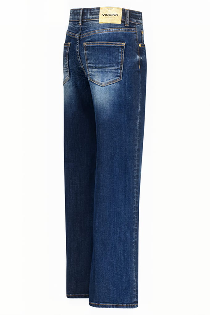 Vingino Coco Dark Used Maat: 3 | Spijkerbroeken Outlet | Unisex | Blauw