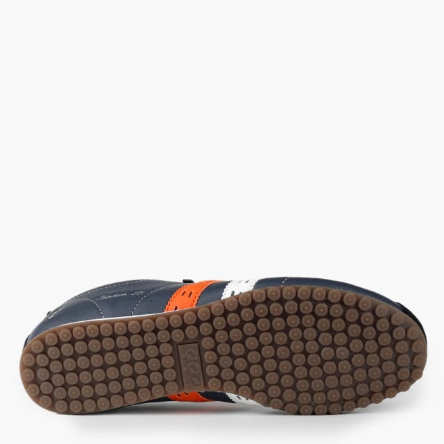 Q1905 Sneaker typhoon sp donkerblauw/wit/oranje