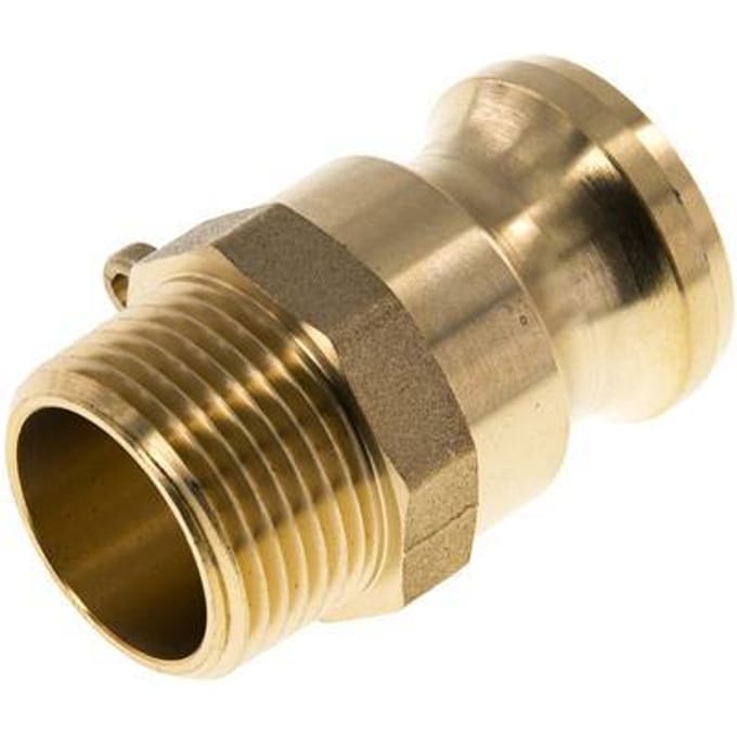 Camlock DN 25 (1'') Koppeling MessingR 1'' met buitendraad Type F MIL-C-27487