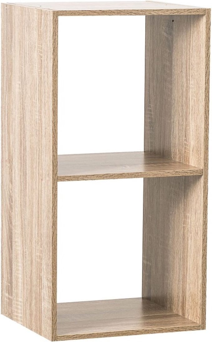 5Five Boekenkast 2-Vaks 34,5x32x67,6cm - Naturel