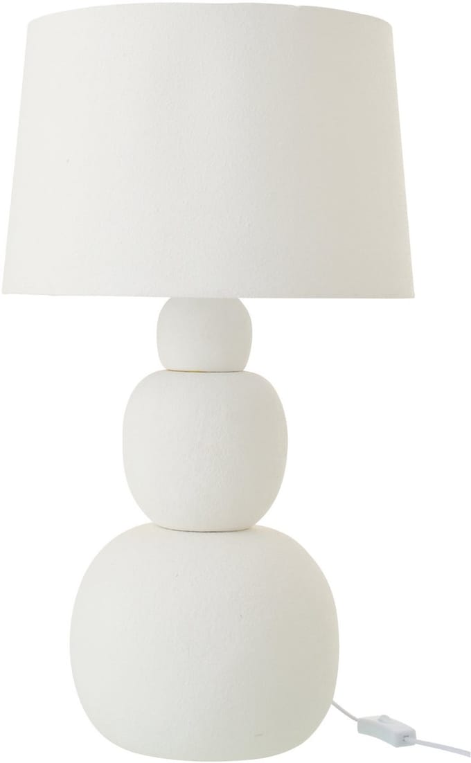 J-Line tafellamp Renee - keramiek - wit - large
