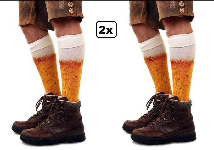 2x Paar biersokken mt.39-42