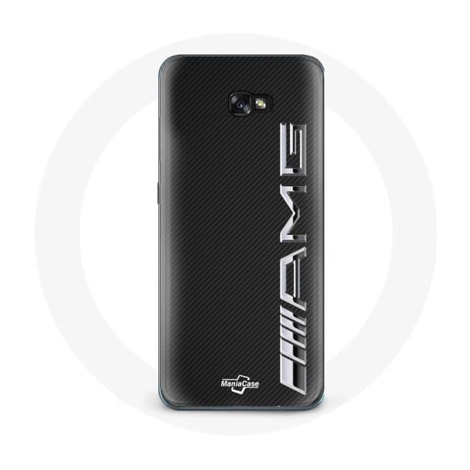 Case voor Samsung A5 2016 Amg Logo Carbon Textuur zwart