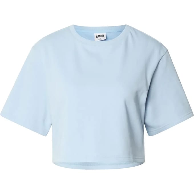 Urban Classics - Light Terry Crop top - S - Blauw