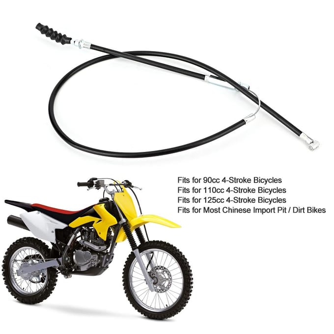 Zwarte Pit Dirt Stroke Fiets Verstelbare Motor Koppeling Kabel Past voor 110cc 125cc 140cc 4Takt black