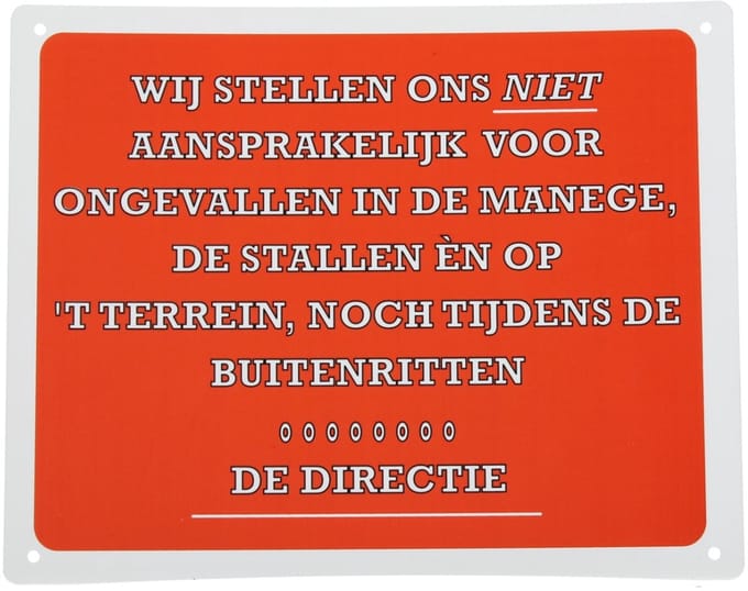 Epplejeck Bord Epplejeck Niet Aansprakelijk