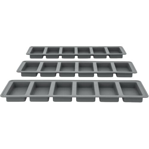 SILVERCREST Siliconen bakvormen (Reepvormen set van 3)