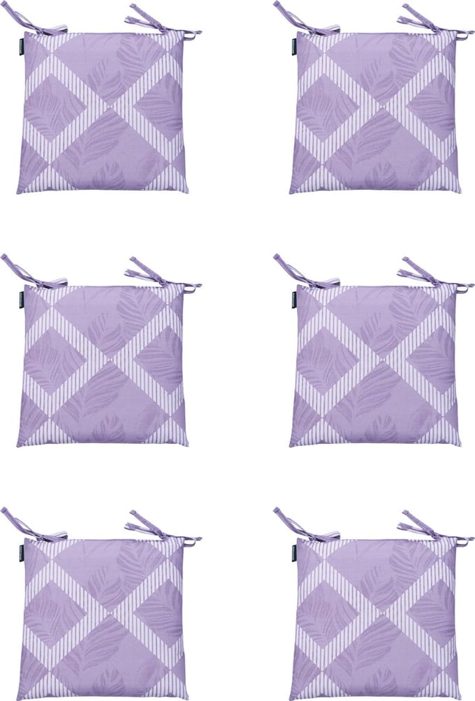 Madison - Zitkussen - Universeel - 6 st - 46x46cm - Demi Lila - Paars