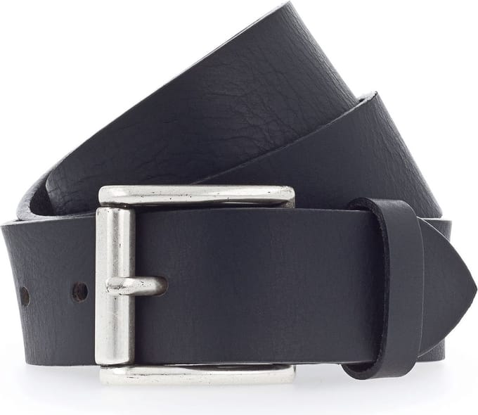 Vanzetti Leren Riem 40mm Leather Belt W130 Black Zwart