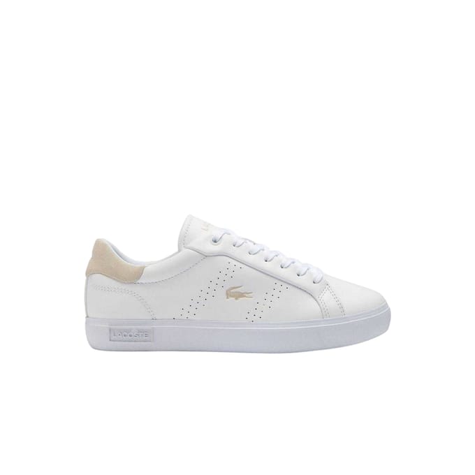 Lacoste Dames/Dames Powercourt 2.0 Leren Trainers (Wit)