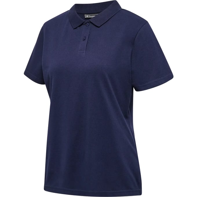 Dames stretch poloshirt Hummel Red