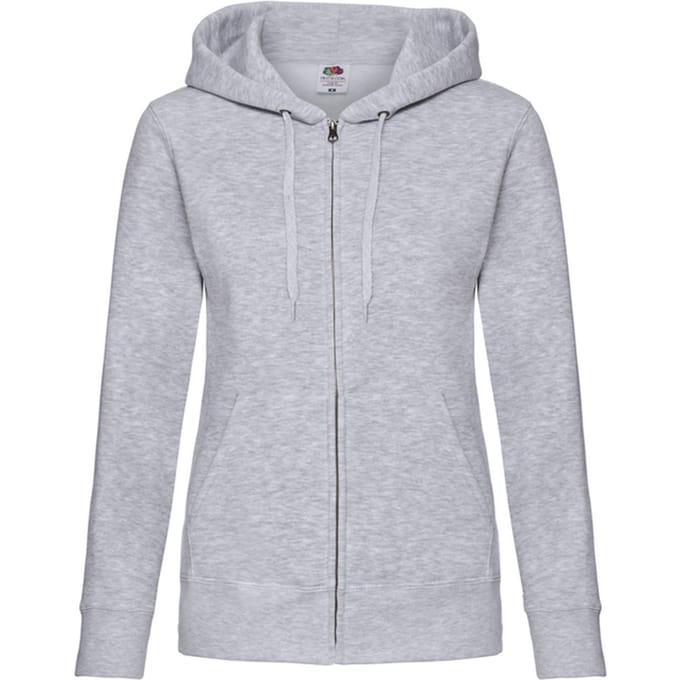 Fruit of the Loom Dames/Dames Premium Sweat Hoodie (Heide Grijs)