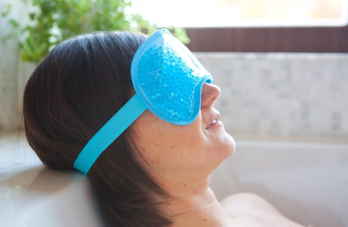 Respiflex gel oogmasker met flexibele parels – warmte- en koudetherapie