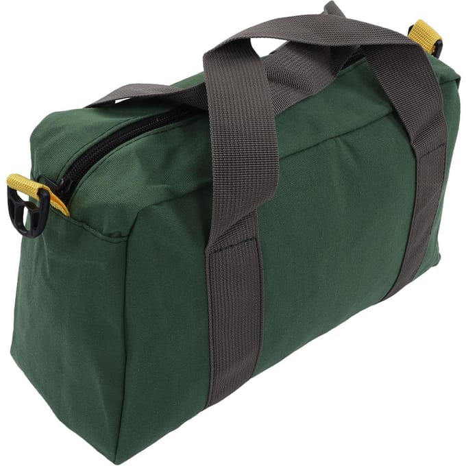 Sac à outils à large ouverture portable en toile imperméable à haute capacité de rangement sac à main pour techniciens 12 Inch black
