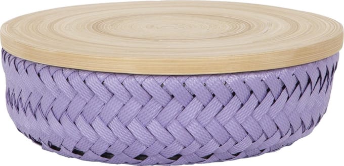 Handed By Wonder XS - Opbergmand rond met deksel- donker lila