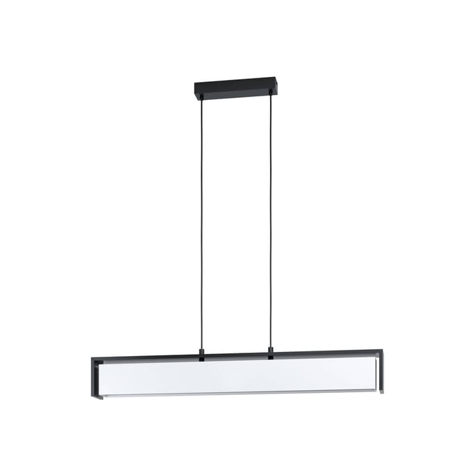 EGLO connect.z Valdelagrano-Z Smart Hanglamp - 100 cm - Zwart/Wit - Instelbaar RGB & wit licht - Dimbaar - Zigbee