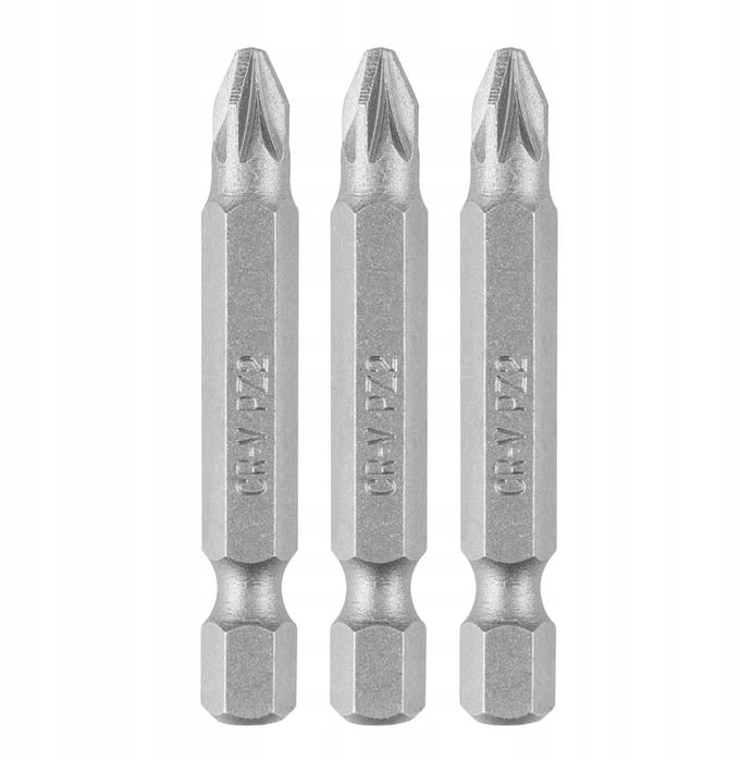 GRAPHITE PZ2-bits - 50 mm lengte, 3 stuks