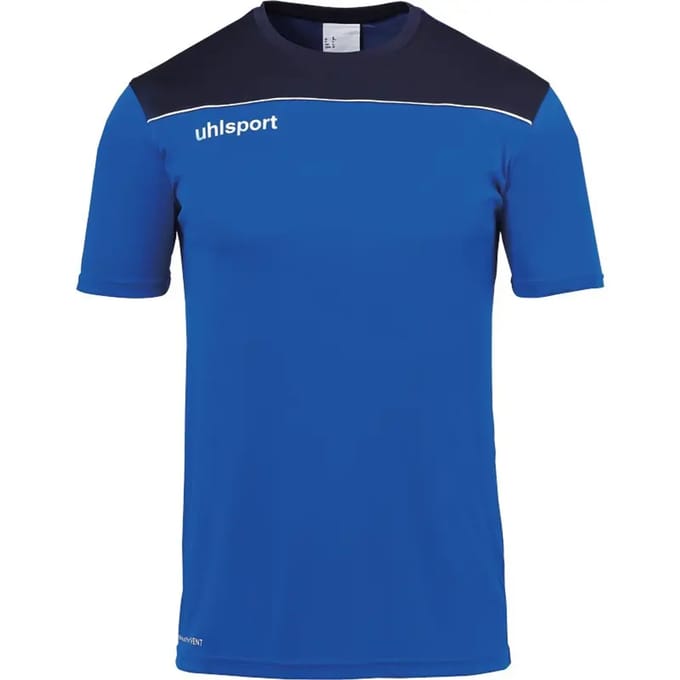 Uhlsport Offense 23 T-Shirt Heren - Royal / Marine / Wit | Maat: 2XL