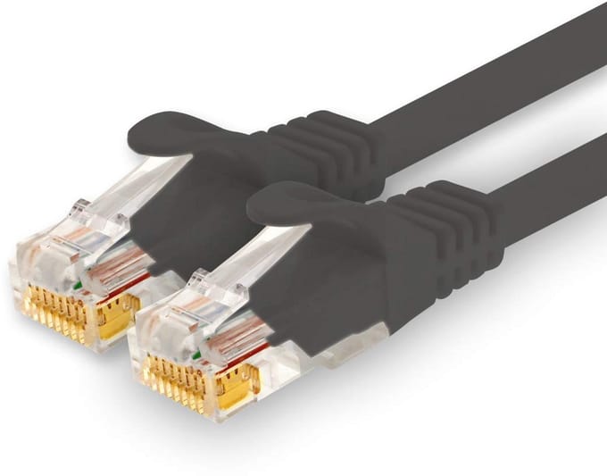 2,0m Ethernet kabel - Hoge snelheid LAN netwerkkabel met RJ45-aansluiting
