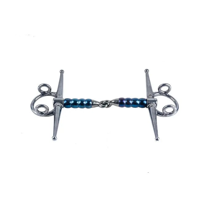 Naaldbit voor paarden Trust Sweet Iron Full Cheek Gag Cherry Roller 16