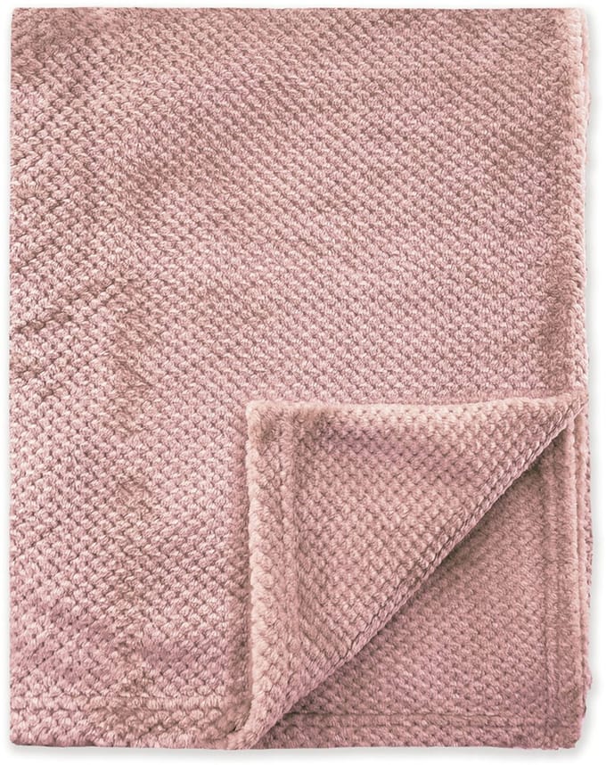 Byrklund Plaid Bubble Cuddle - 130x160 - 100% Polyester - Oud Roze