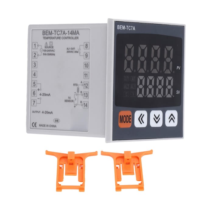 PID Temperatuurregelaar 72x72mm Digitale Display Intelligente Thermostaat AC 100?240V black
