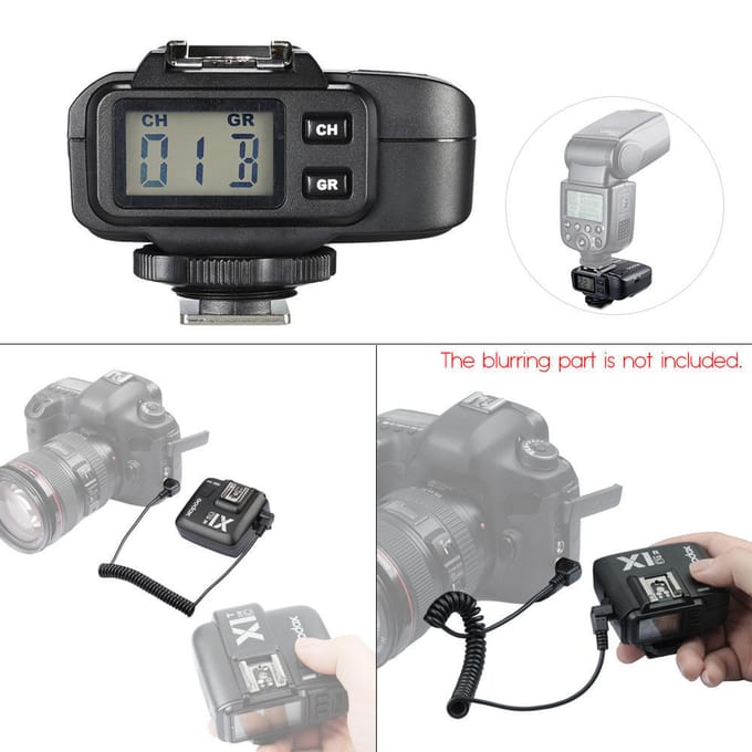 Godox TTL X1R-C Draadloze Flitstrigger Ontvanger 32 Kanalen voor Canon EOS gray