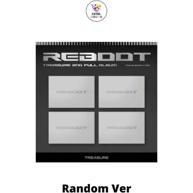 TREASURE 2e volledige album 'REBOOT' (YG TAG-ALBUM) Random Ver white