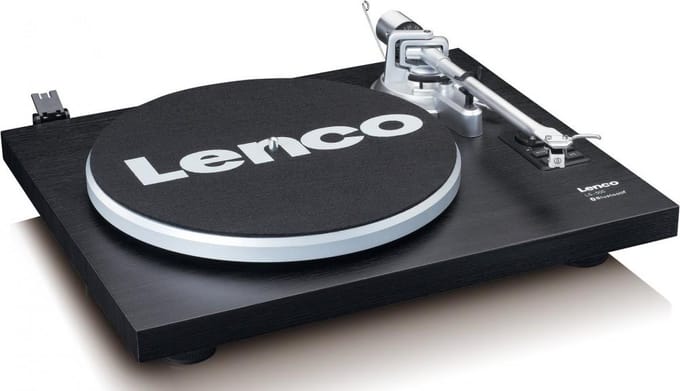 Lenco Platenspeler met Bluetooth - Twee externe Speakers - Ingebouwde Versterker - LS-500BK - Zwart