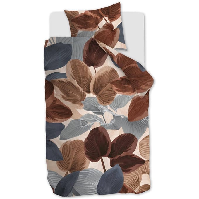 Beddinghouse Funkia dekbedovertrek - Eenpersoons - 140x200/220 - Steenrood