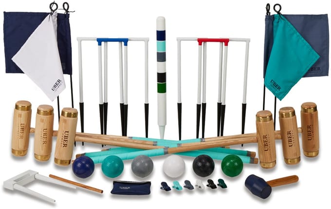Prachtige 6 persoons Professionele Croquet set -met luxe Tas